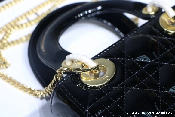 Tony Luxuries With Mini diro leather Cow Lady patent 0812